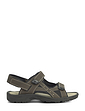 Pegasus Wide Fit Touch Fasten Sandals - Brown