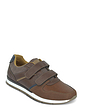 Pegasus Wide Fit Touch Fasten Trainers - Brown