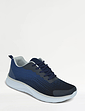 Pegasus Wide Fit Lace Lightweight Trainers - Navy