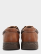 Cushion Walk Wide G Fit Touch Fasten Shoes with Gel Pad - Brown