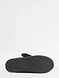 Extra Wide H Fit Touch Fasten Slippers with Outdoor Sole - Navy