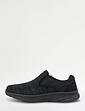 Pegasus Wide Fit Slip On Leisure Shoe - Black