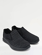 Pegasus Wide Fit Slip On Leisure Shoe - Black