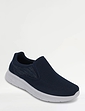 Pegasus Wide Fit Slip On Leisure Shoe - Navy