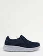 Pegasus Wide Fit Slip On Leisure Shoe - Navy