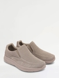 Pegasus Wide Fit Slip On Leisure Shoe - Taupe