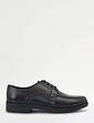 Pegasus Leather Wide G Fit Lace Derby Shoe - Black