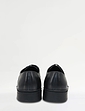 Pegasus Leather Wide G Fit Lace Derby Shoe - Black