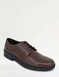 Pegasus Leather Wide G Fit Lace Derby Shoe - Brown