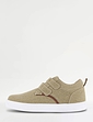 Pegasus Wide Fit Touch Fasten Canvas Shoe - Beige