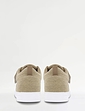 Pegasus Wide Fit Touch Fasten Canvas Shoe - Beige