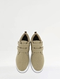 Pegasus Wide Fit Touch Fasten Canvas Shoe - Beige