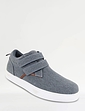 Pegasus Wide Fit Touch Fasten Canvas Shoe - Navy