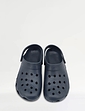 Wide Fit Slip On Clog - Navy