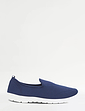 Pegasus Wide Fit Slip On Pumps - Navy