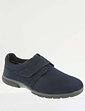 DB Shoes Extra Wide Fit EE - 4E Touch Fasten Mesh Shoe Desmond - Navy