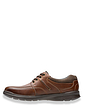 Clarks Cotrell Walk Wide H Fit Leather Lace Shoe - Brown