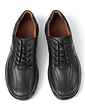 Hotter Lance Dual Wide Fit Leather Lace Shoe - Black