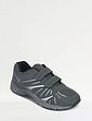 Pegasus Touch Fasten Extra Wide Fit Leisure Trainer - Grey