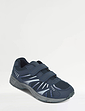 Pegasus Touch Fasten Extra Wide Fit Leisure Trainer - Navy