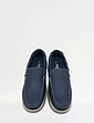 Wide Fit Slip On Deck Shoe - Navy