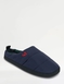 Farah Wide Fit Quilted Mule Slipper - Navy