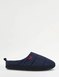 Farah Wide Fit Quilted Mule Slipper - Navy