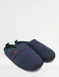 Farah Wide Fit Quilted Mule Slipper - Navy