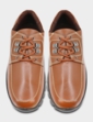 Pegasus Leather Wide Fit Lace Wide Fit Walking Shoe - Tan