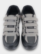 Touch Fasten Wide Fit Walking Shoe - Grey