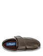 Leather Wide Fit Touch Fasten Shoe - Brown