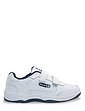 Gola Wide Fit Leather Touch Fasten Trainer - White