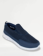Pegasus Mesh Slip On Wide Fit Trainer - Navy