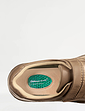 Cushion Walk Wide Fit Slip on Shoe with Gel Pad - Tan
