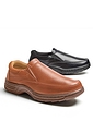Cushion Walk Wide Fit Slip on Shoe with Gel Pad - Tan