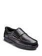 Dr Keller Texas Wide Fit Leather Shoe Black