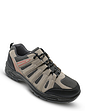 Mens Wide-Fit Lace Walking Shoes - Grey