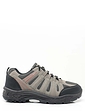 Mens Wide-Fit Lace Walking Shoes - Grey