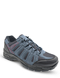 Mens Wide-Fit Lace Walking Shoes - Navy