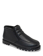 Leather Thermal Lined Wide Fit Twin Zip Boot Black