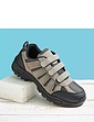 Standard Fit Touch Fasten Walking Shoes - Grey