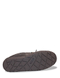 Dr Keller Wide Fit Suede Slipper With Faux Fur Lining - Brown