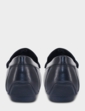 Pegasus Wide Fit Leather Driving Shoe - Black