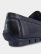 Pegasus Wide Fit Leather Driving Shoe - Black