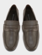 Pegasus Wide Fit Leather Driving Shoe - Brown