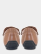 Pegasus Wide Fit Leather Driving Shoe - Tan