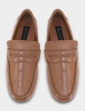 Pegasus Wide Fit Leather Driving Shoe - Tan