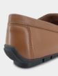 Pegasus Wide Fit Leather Driving Shoe - Tan