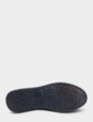 Pegasus Leather Wide Fit Lace Trainer - Navy