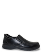 Truflex Slip On Wide Fit Shoe - Black